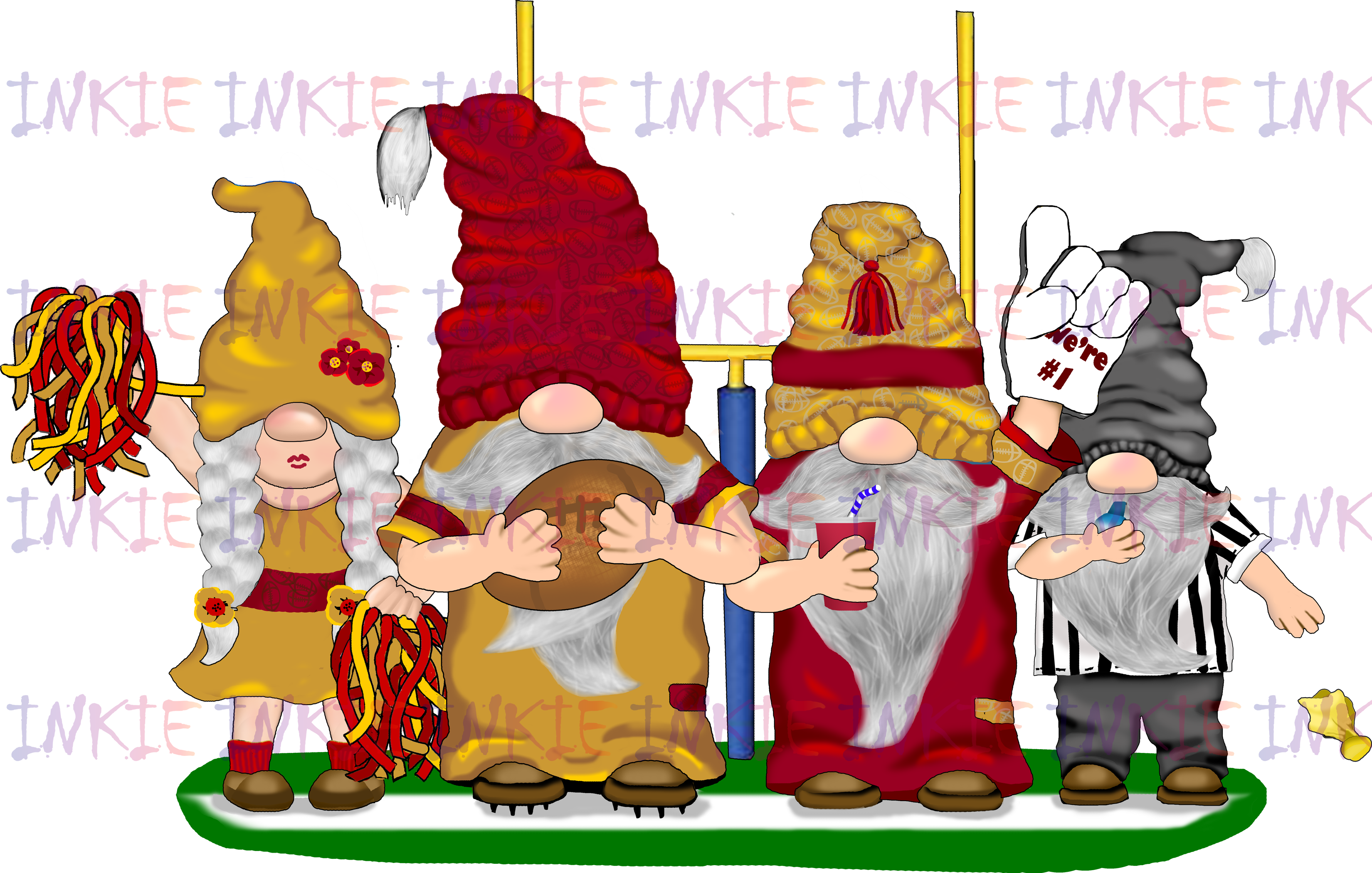 Football Gnomes with NFC Colors